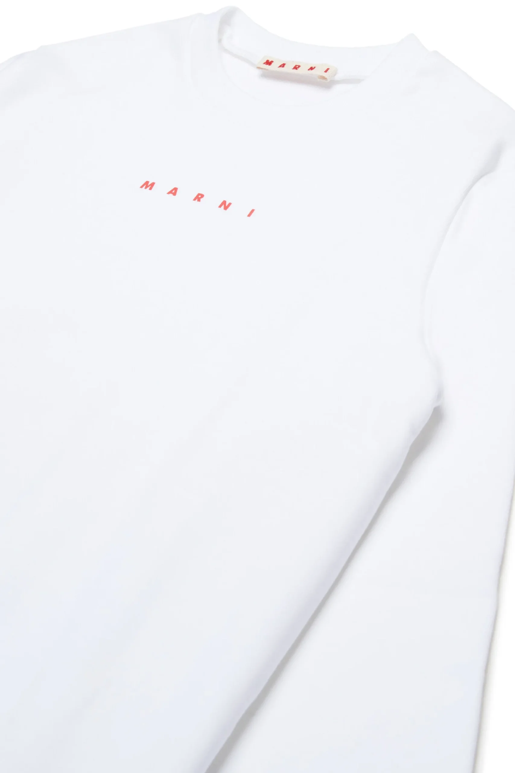 Sweatshirts | Activewear>MARNI Crew-neck sweatshirt branded with logo white