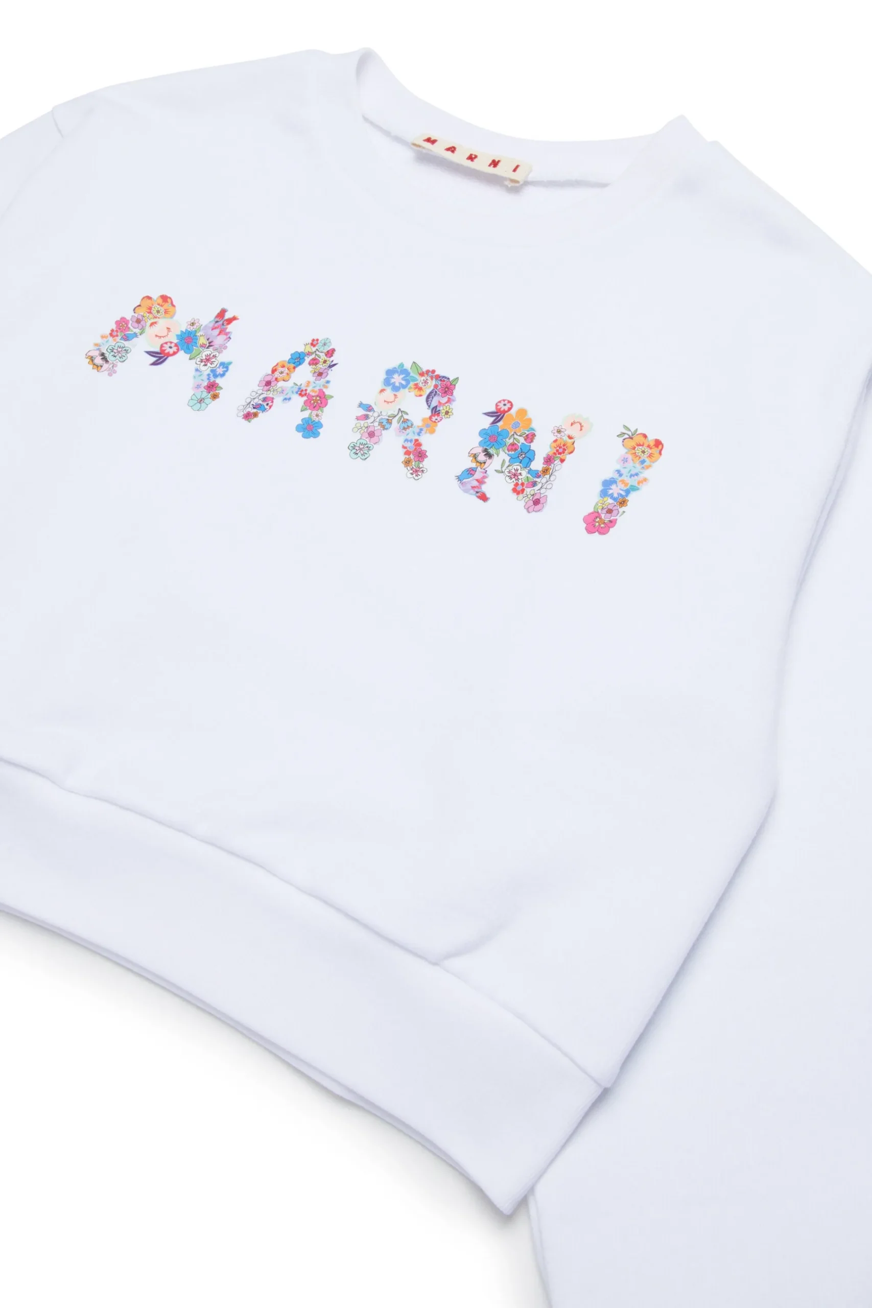 Sweatshirts | Logomania>MARNI Crew-neck sweatshirt branded with Holiday Logo white