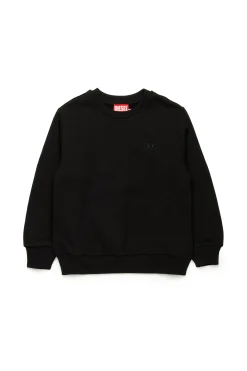 Oval D By Diesel | Oval D By Diesel>DIESEL Crew-neck sweatshirt with maxi Oval D logo black