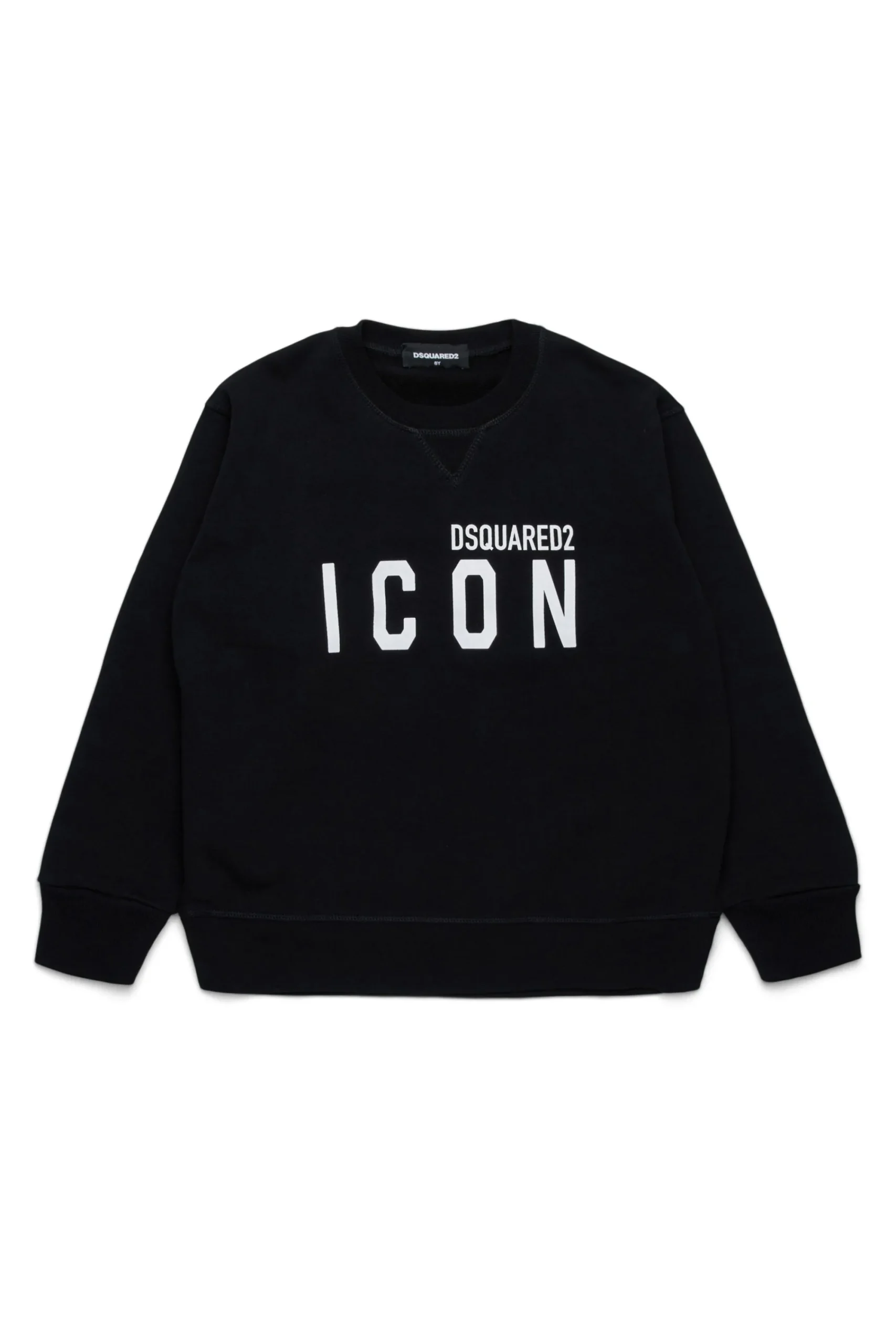Sweatshirts | Activewear>DSQUARED2 Crew-neck sweatshirt with ICON logo black