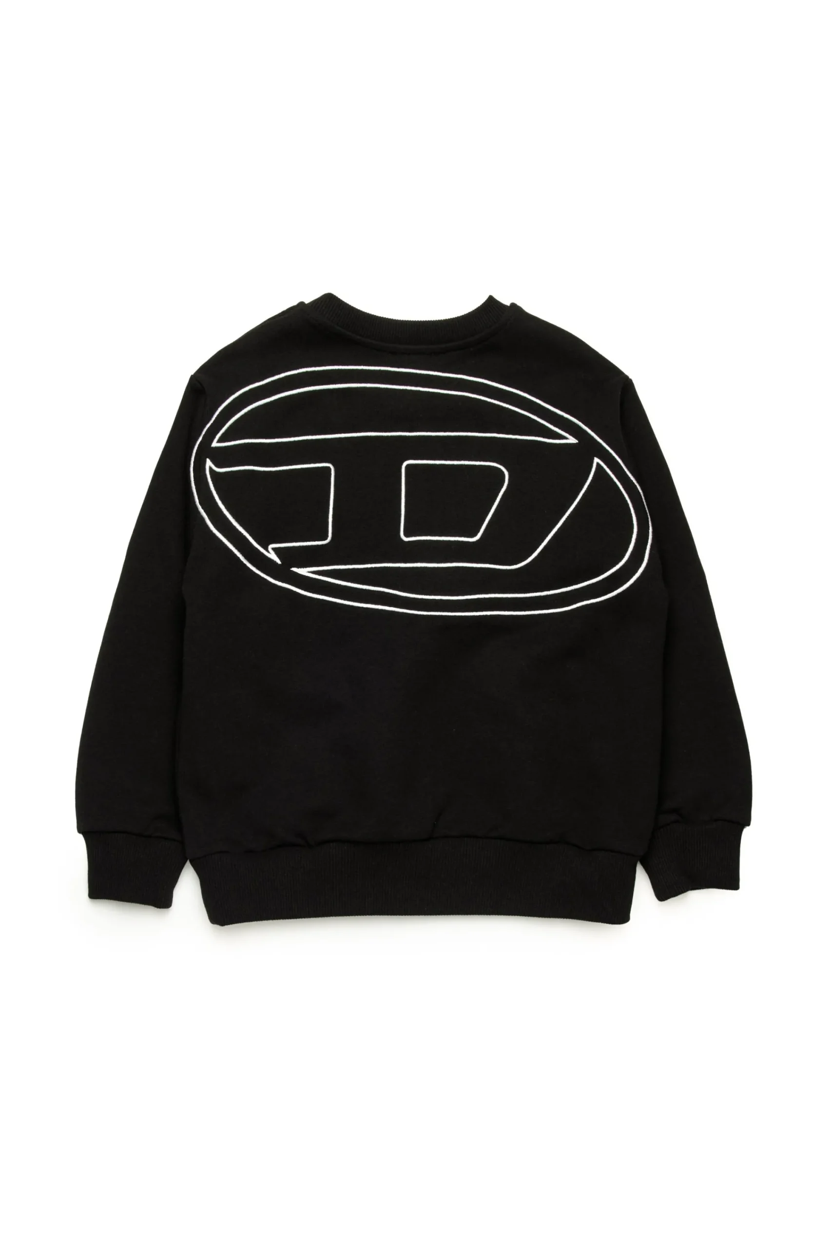 Oval D By Diesel | Oval D By Diesel>DIESEL Crew-neck sweatshirt with maxi Oval D logo black