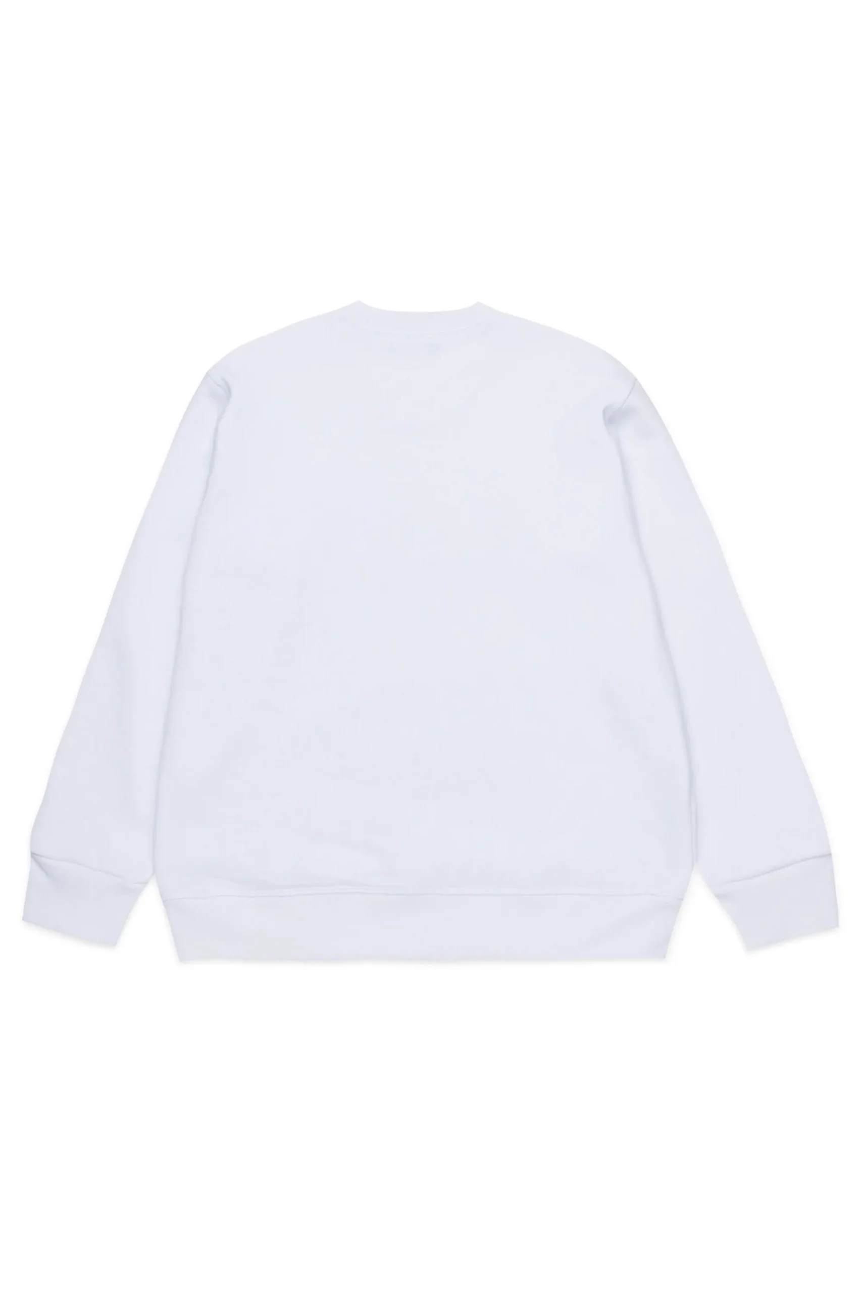 Sweatshirts | Logomania>DSQUARED2 Crew-neck sweatshirt with Maple Leaf outline white
