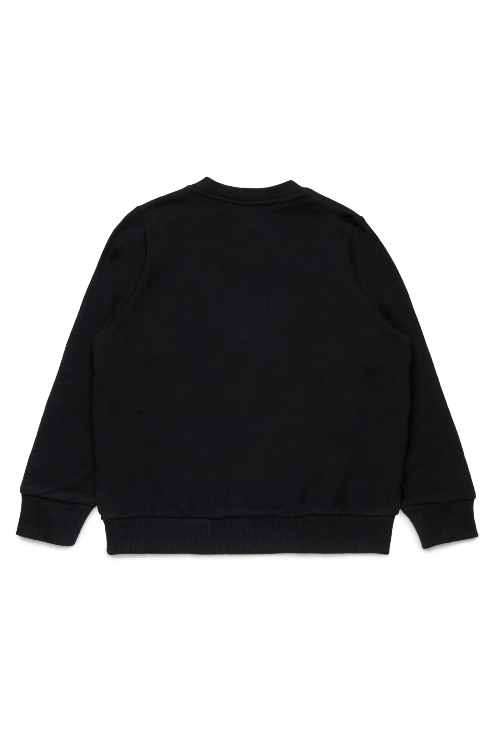 Sweatshirts>DIESEL Crew-neck sweatshirt with heart graphic black