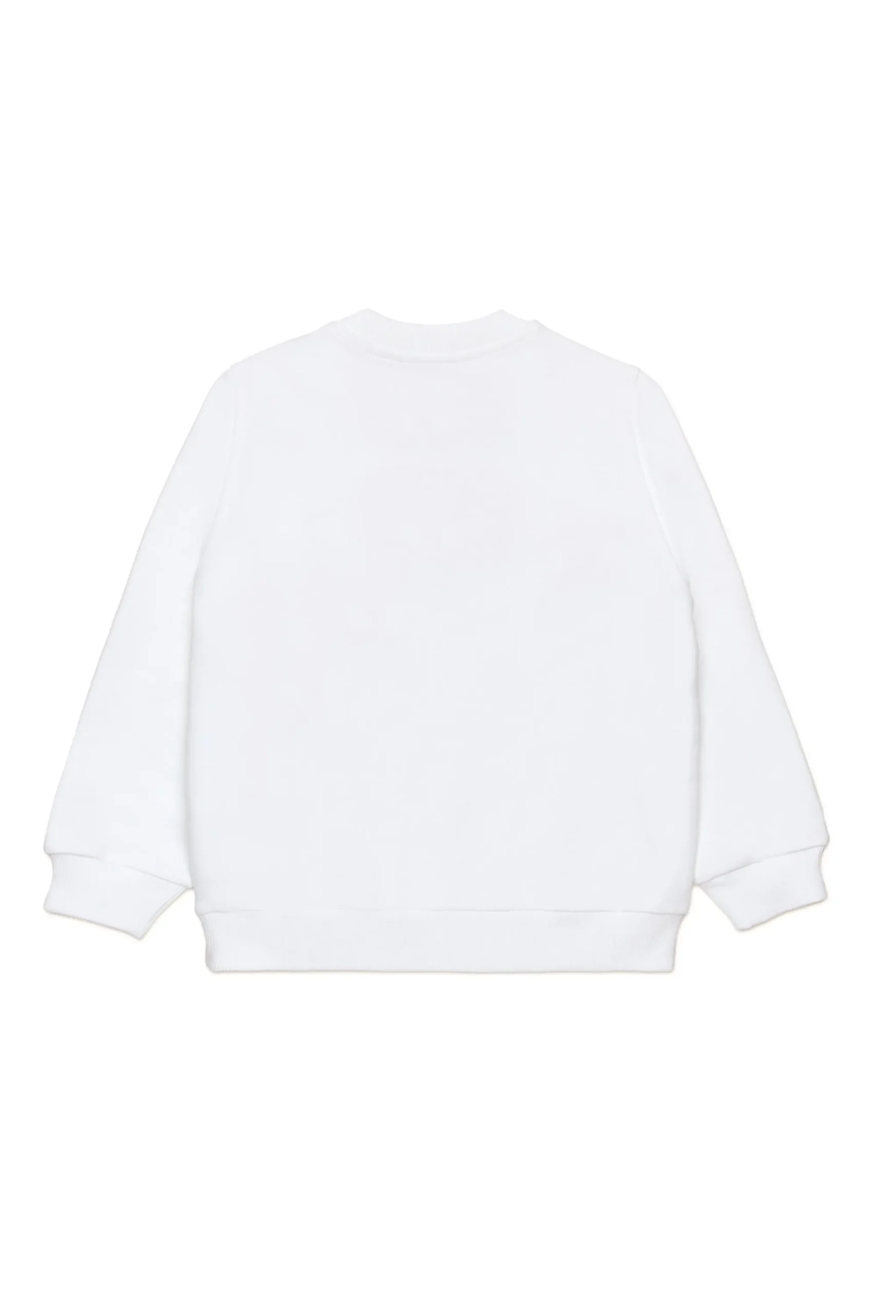Sweatshirts>DIESEL Crew-neck sweatshirt with heart graphic white