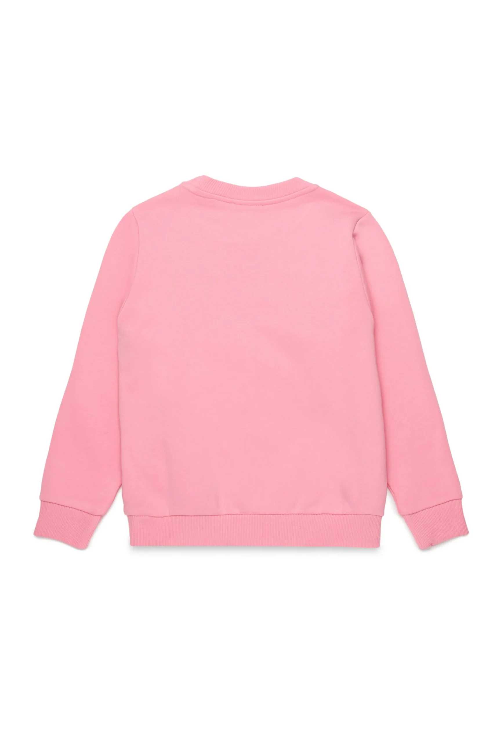 Sweatshirts>DIESEL Crew-neck sweatshirt with heart graphic pink