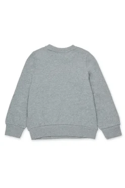 Sweatshirts | Sweatshirts>DIESEL Crewneck sweatshirt with D logo grey melange