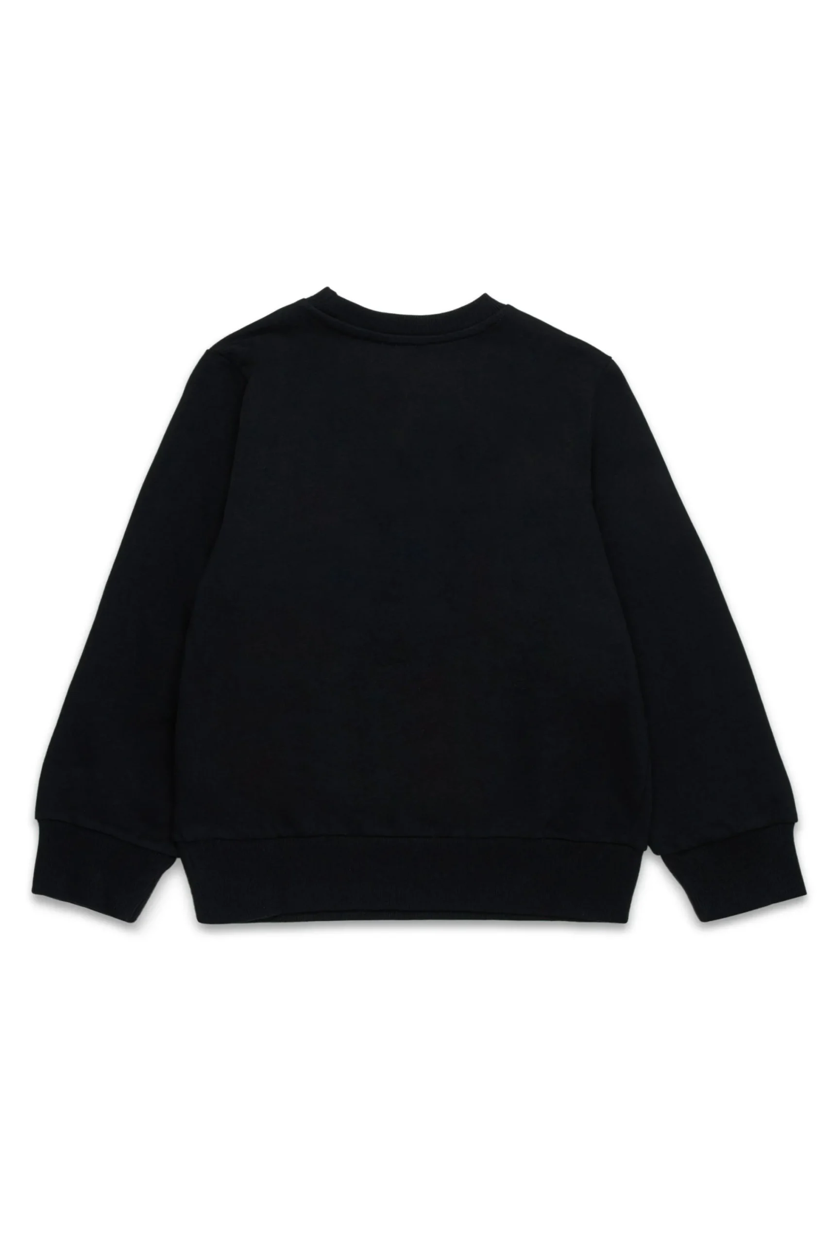 Sweatshirts | Sweatshirts>DIESEL Crew-neck sweatshirt with maxi shield logo black