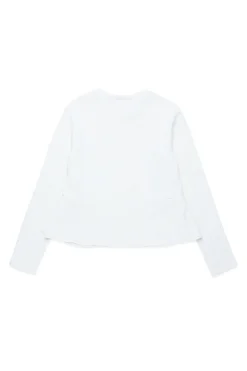 Sweatshirts>MARNI Crew-neck sweatshirt with mylar pocket natural white