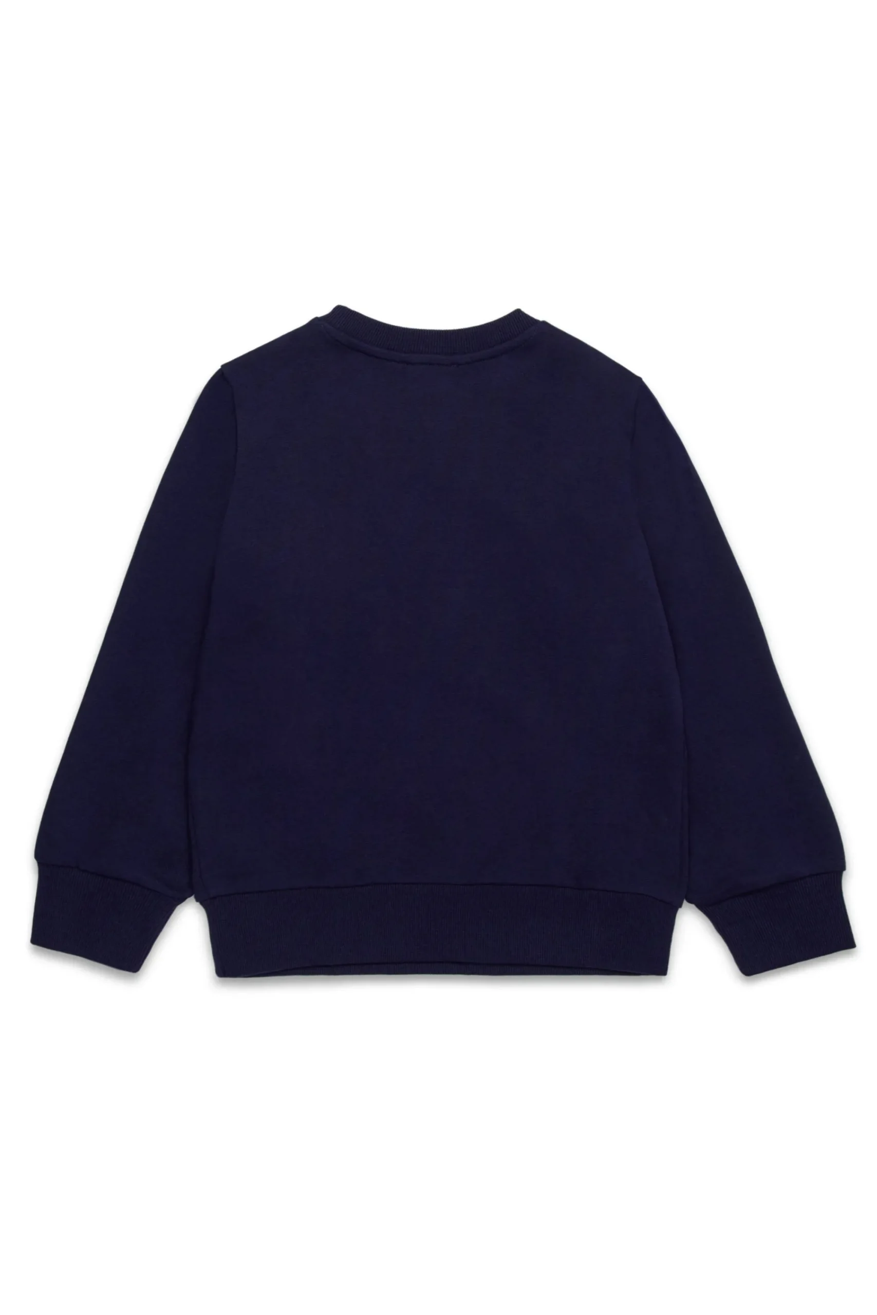 Sweatshirts>DIESEL Crew-neck sweatshirt with shield logo print blue peacoat