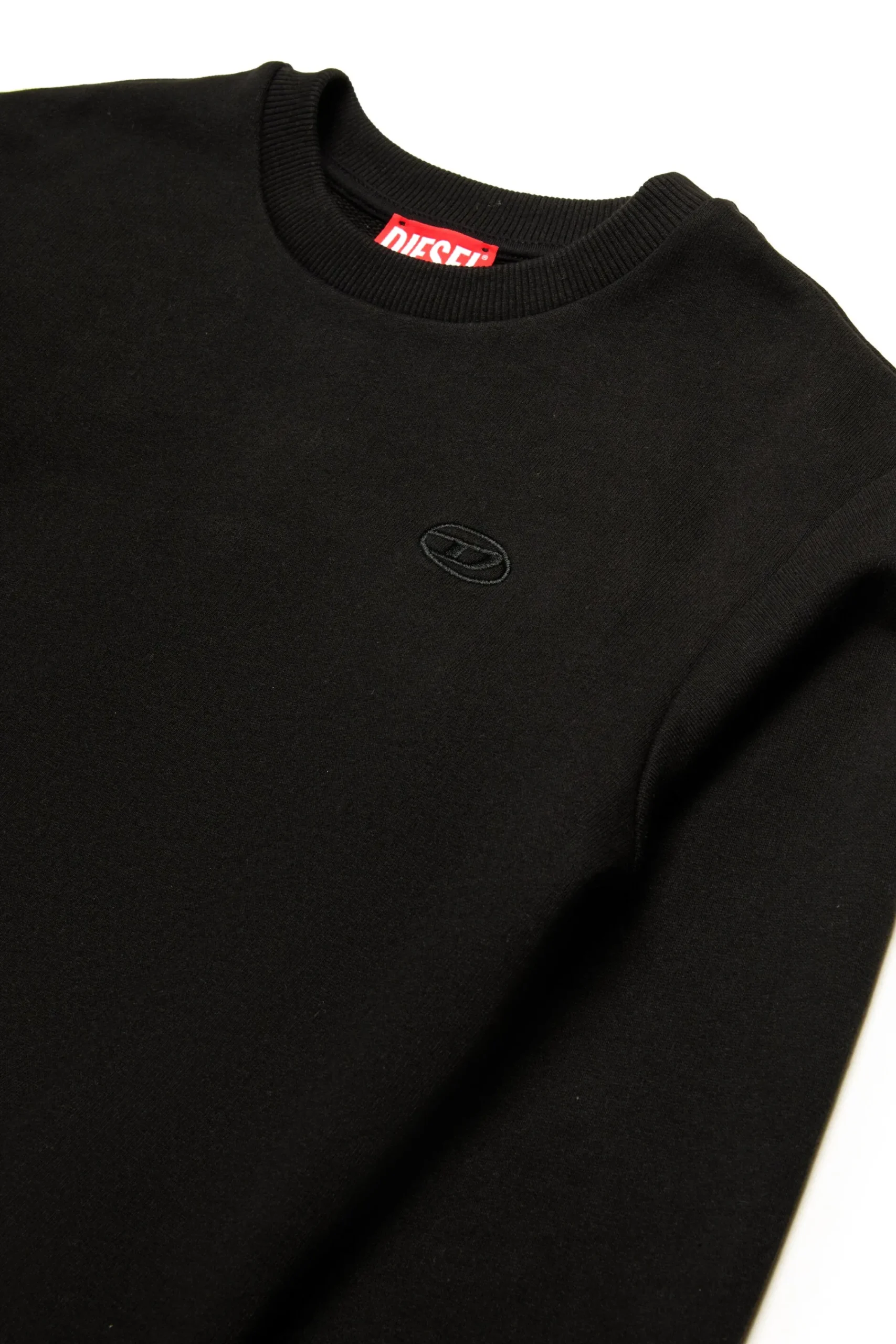 Oval D By Diesel | Oval D By Diesel>DIESEL Crew-neck sweatshirt with maxi Oval D logo black