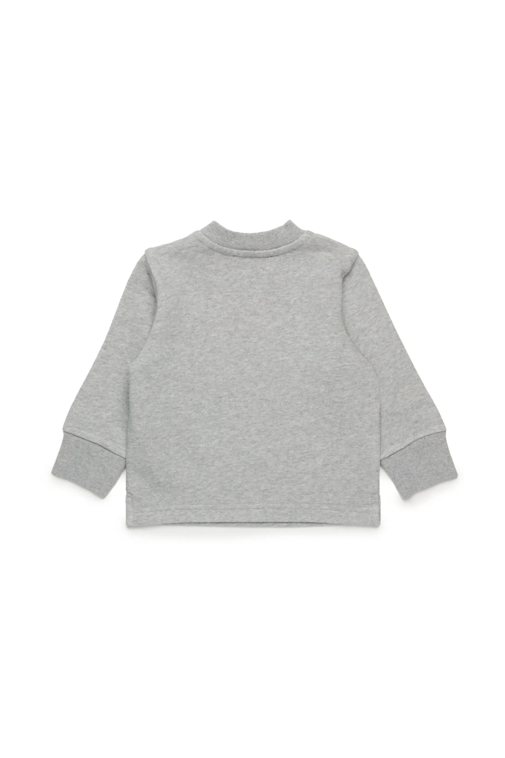 Sweatshirts | Activewear>DIESEL Crew-neck sweatshirt with Hip Pack graphics grey melange