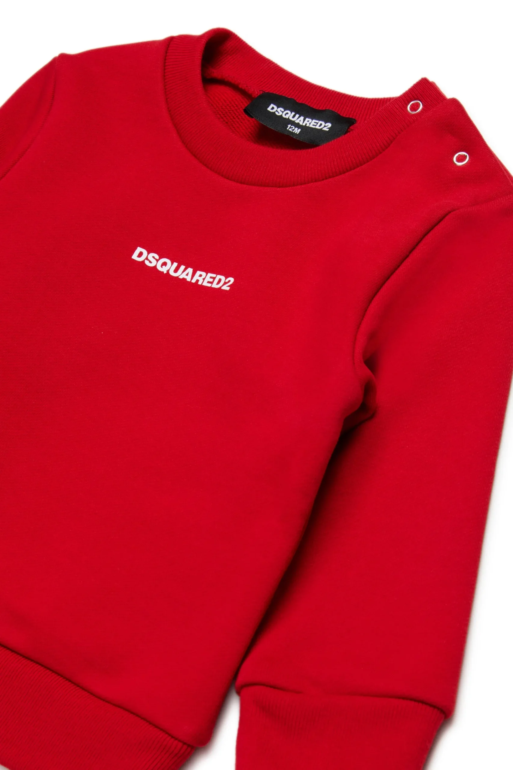 Sweatshirts | Activewear>DSQUARED2 Crew-neck sweatshirt with logo tango red