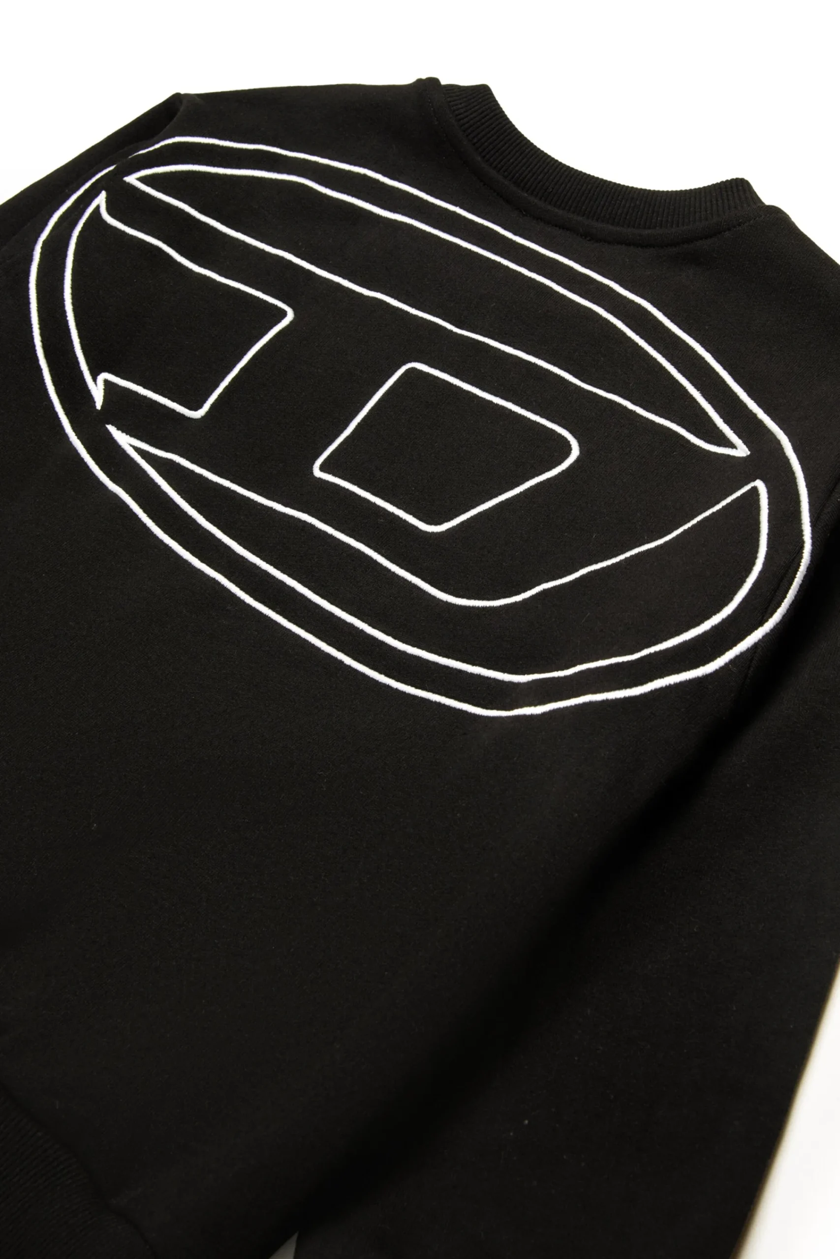 Oval D By Diesel | Oval D By Diesel>DIESEL Crew-neck sweatshirt with maxi Oval D logo black