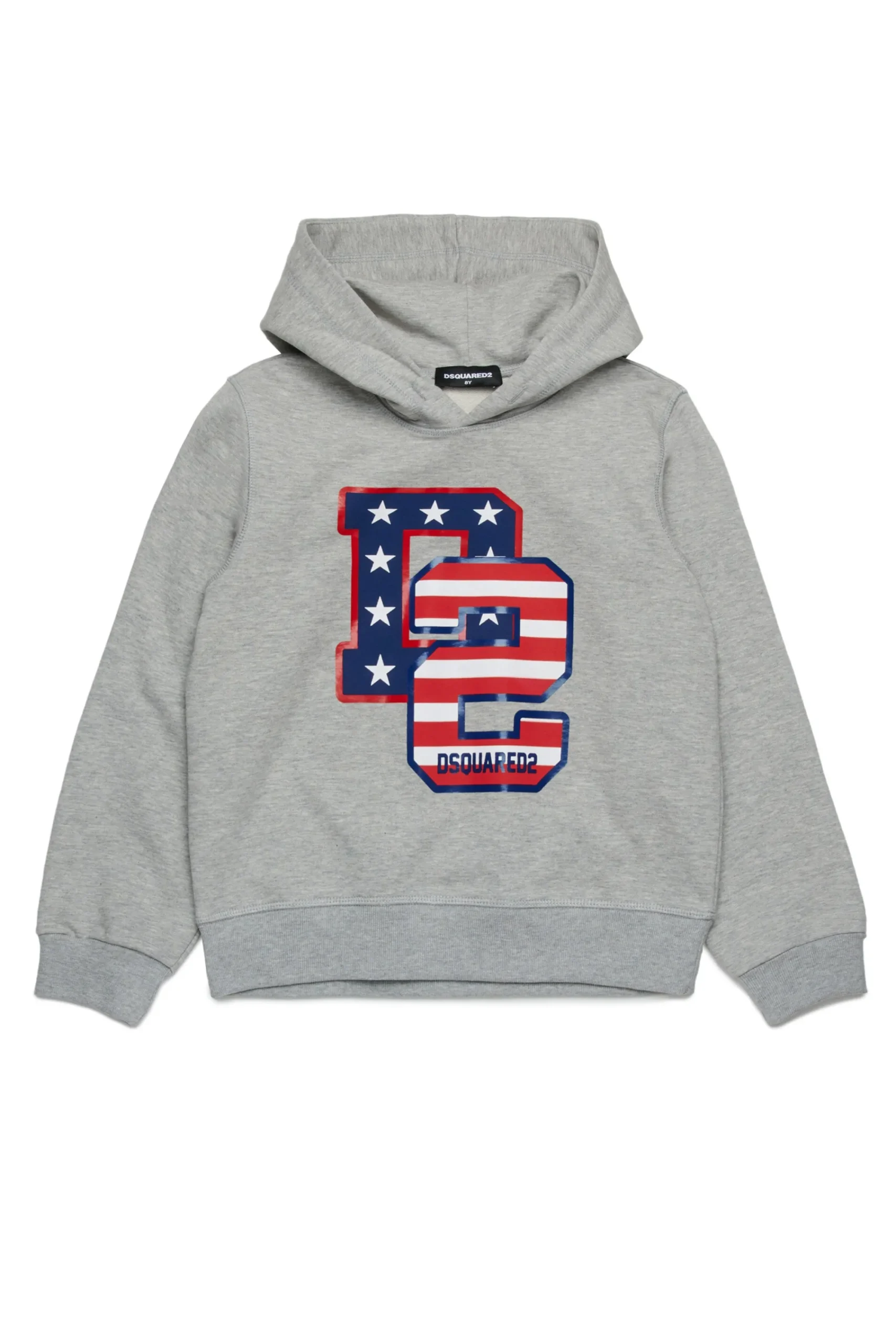Sweatshirts | Activewear>DSQUARED2 D2 USA print sweatshirt light grey melange