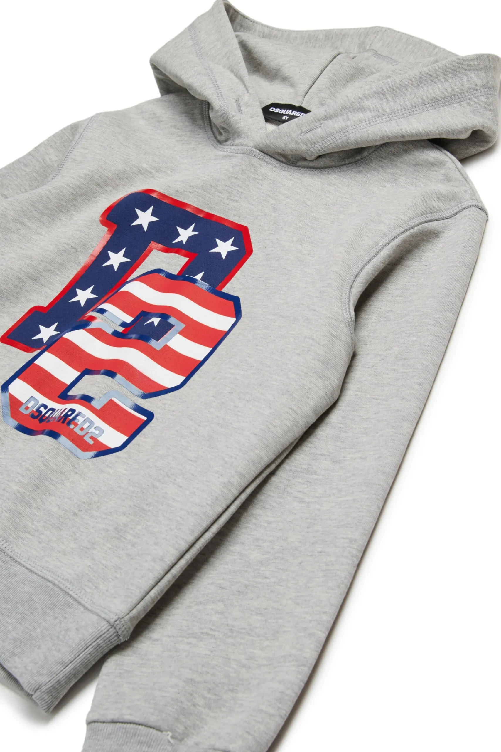 Sweatshirts | Activewear>DSQUARED2 D2 USA print sweatshirt light grey melange