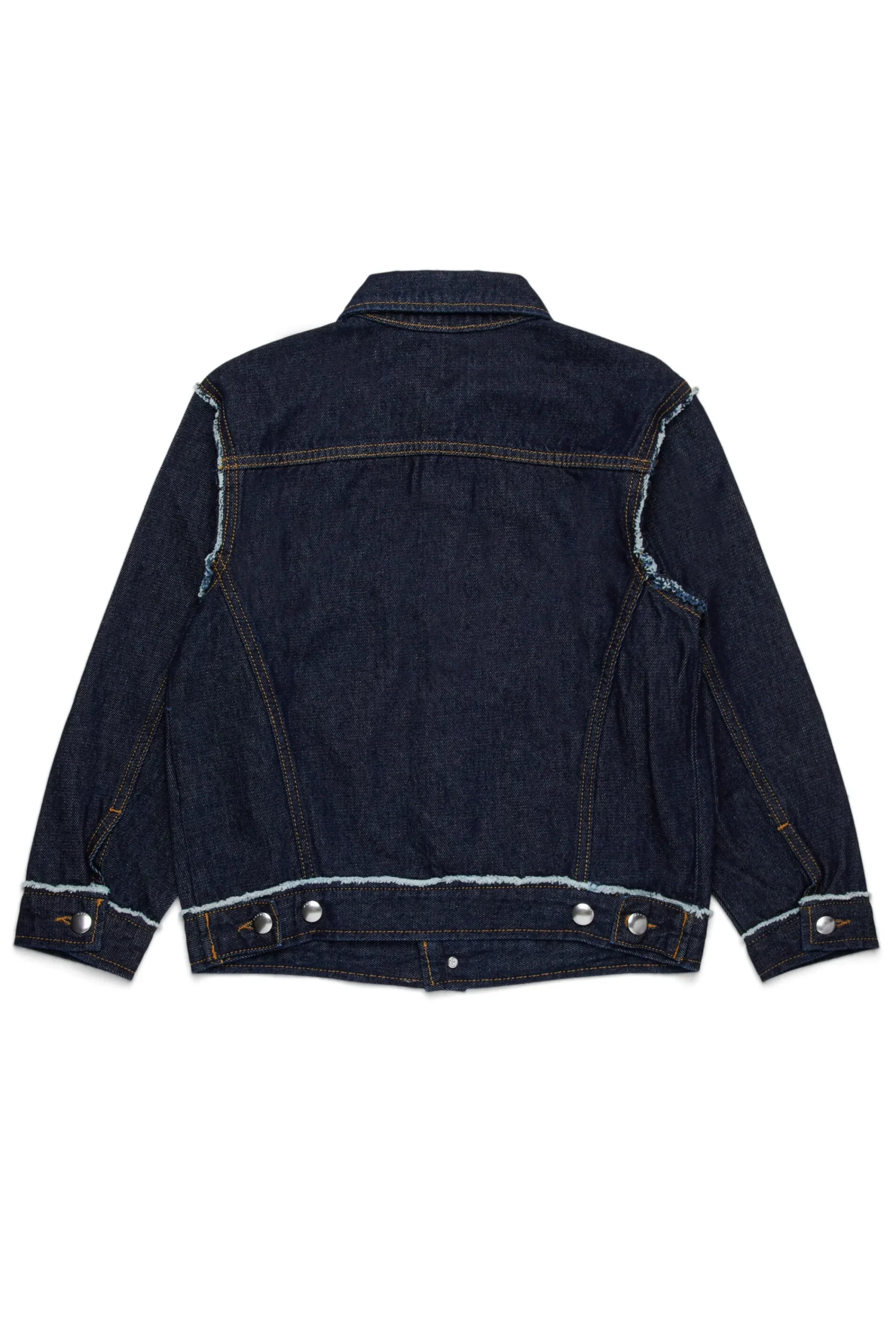 Jackets And Padded Jackets | Jackets And Padded Jackets>MARNI Dark denim jacket with frayed details blue denim