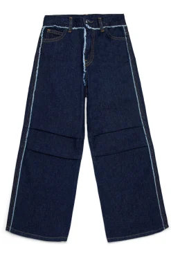 Jeans | Party Looks>MARNI Dark jeans with frayed details blue denim
