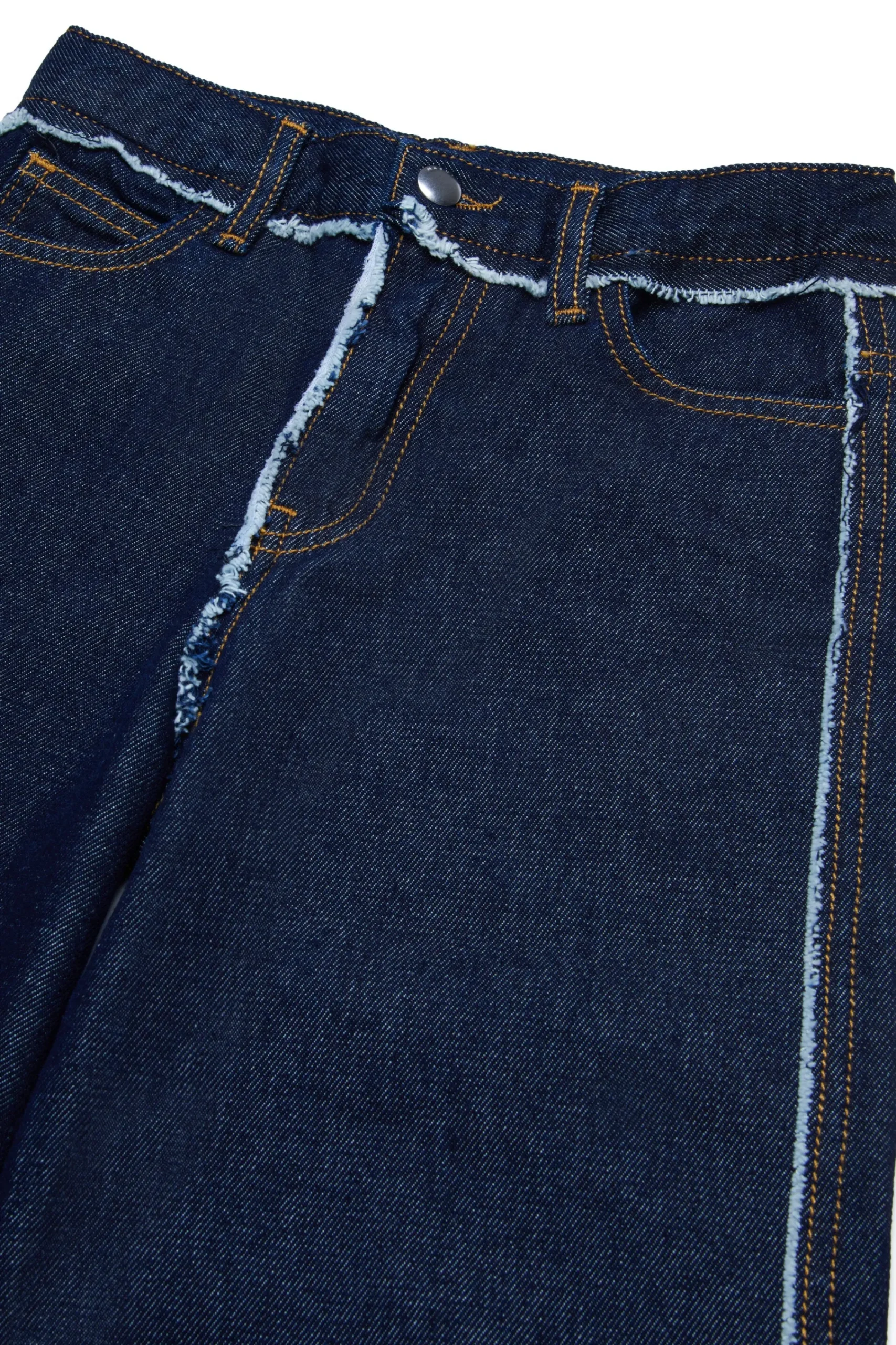 Jeans | Party Looks>MARNI Dark jeans with frayed details blue denim