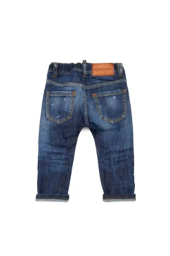 Denim-Mania | Denim-Mania>DSQUARED2 Dark jeans with rips blue denim