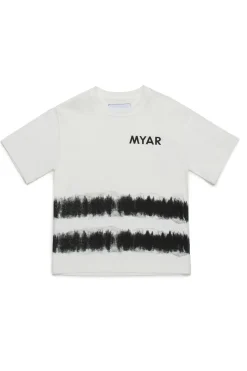 T-Shirts | T-Shirts>MYAR Deadstock cotton t-shirt with tye-die effect off white