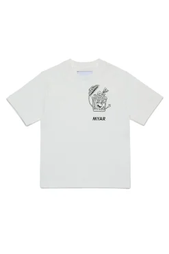 T-Shirts | T-Shirts>MYAR Deadstock cotton T-shirt with pocket and Reuse graphics off white