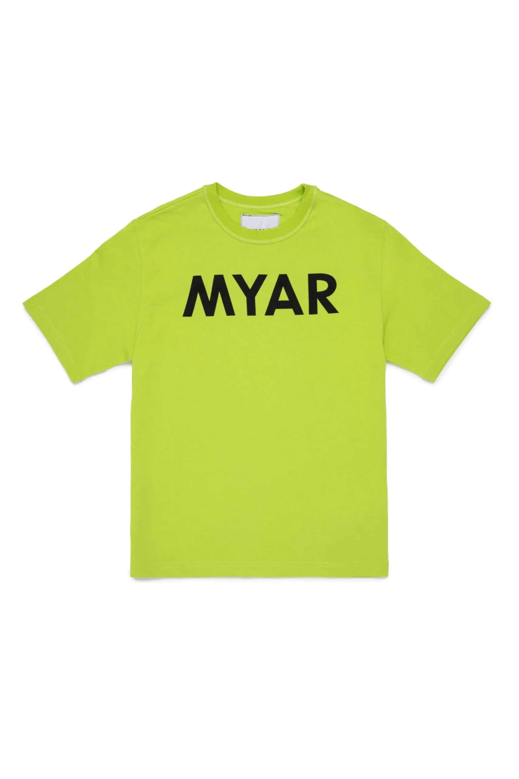 T-Shirts | T-Shirts>MYAR Deadstock cotton T-shirt with logo slime green