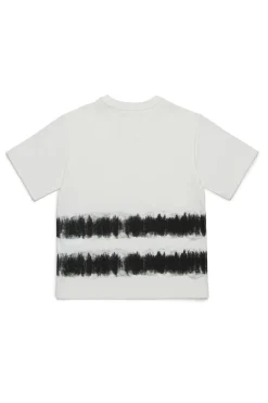 T-Shirts | T-Shirts>MYAR Deadstock cotton t-shirt with tye-die effect off white