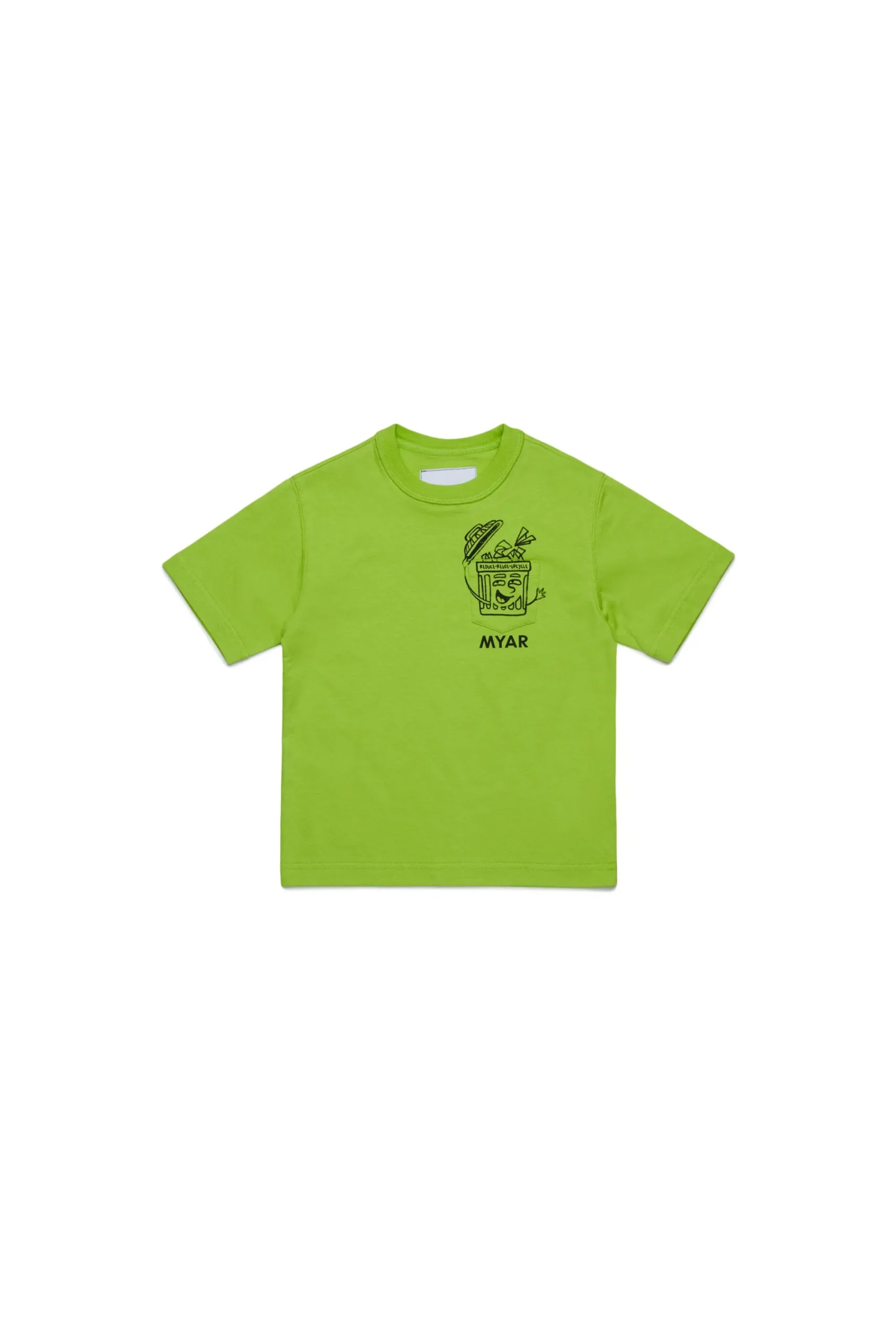 T-Shirts | T-Shirts>MYAR Deadstock cotton T-shirt with pocket slime green