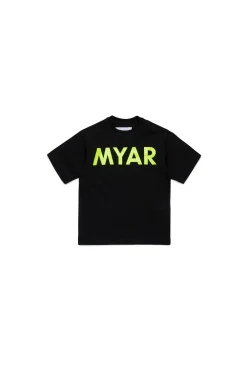T-Shirts | T-Shirts>MYAR Deadstock cotton T-shirt with logo black