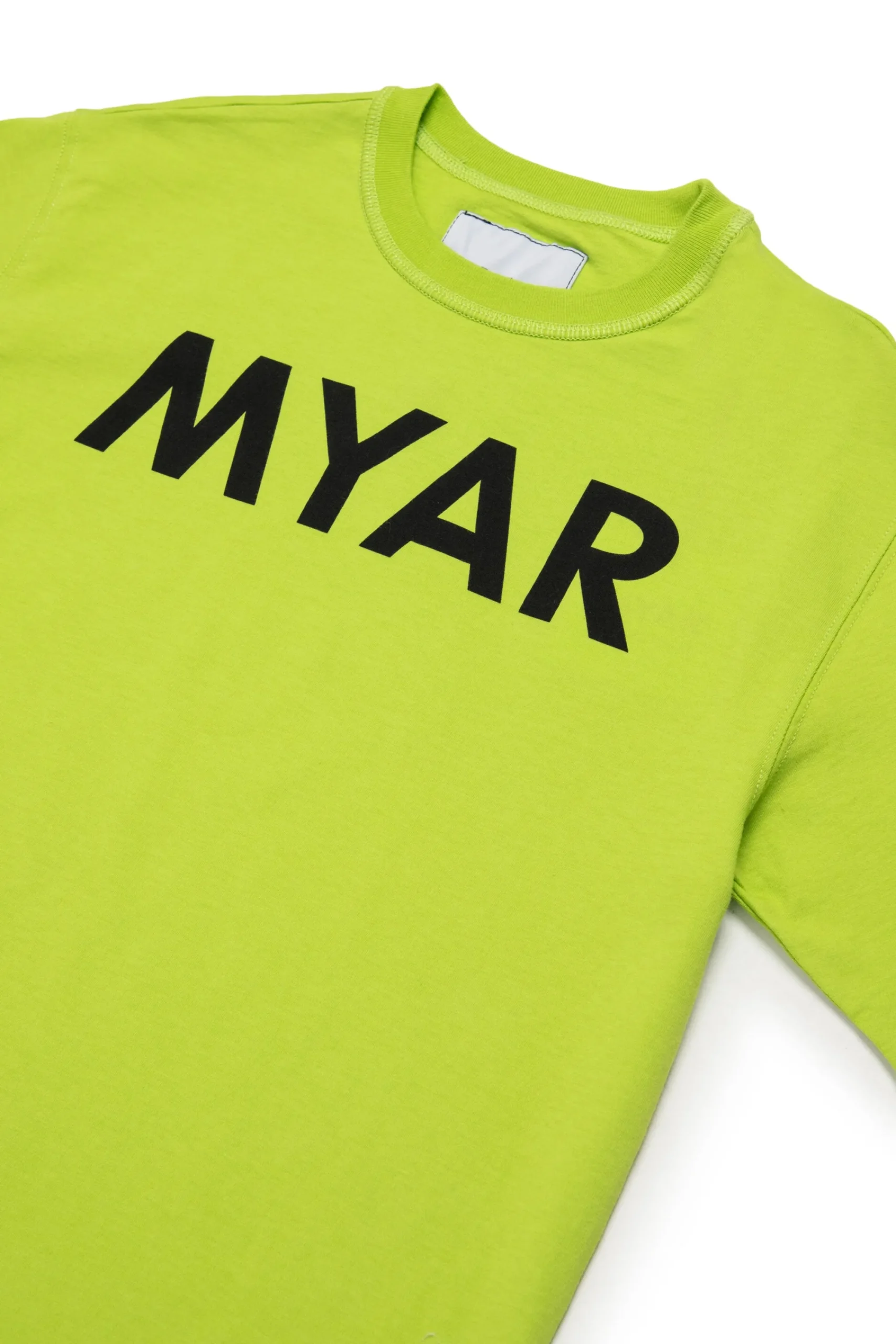 T-Shirts | T-Shirts>MYAR Deadstock cotton T-shirt with logo slime green