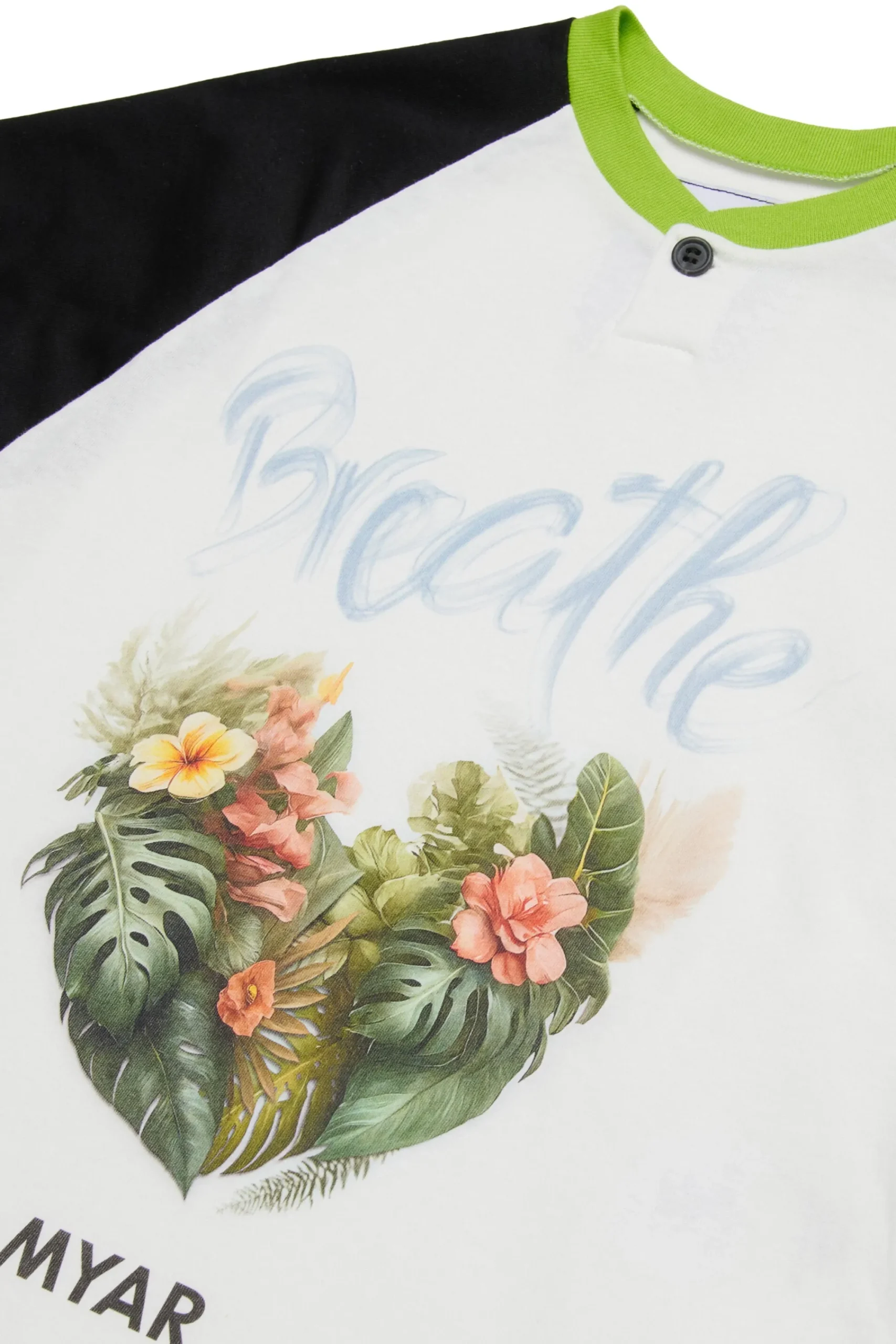 T-Shirts | T-Shirts>MYAR Deadstock cotton T-shirt with Breathe graphics off white