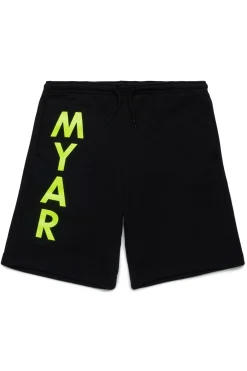 Shorts | Shorts>MYAR Deadstock fleece shorts with logo black