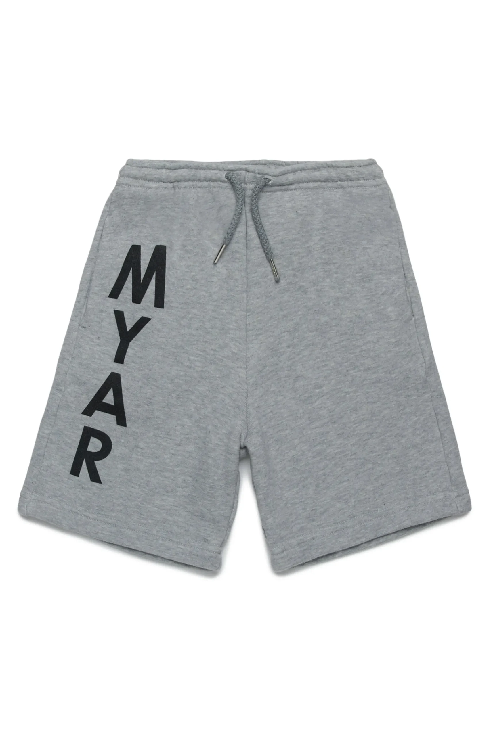 Shorts | Shorts>MYAR Deadstock fleece shorts with vertical logo grey melange