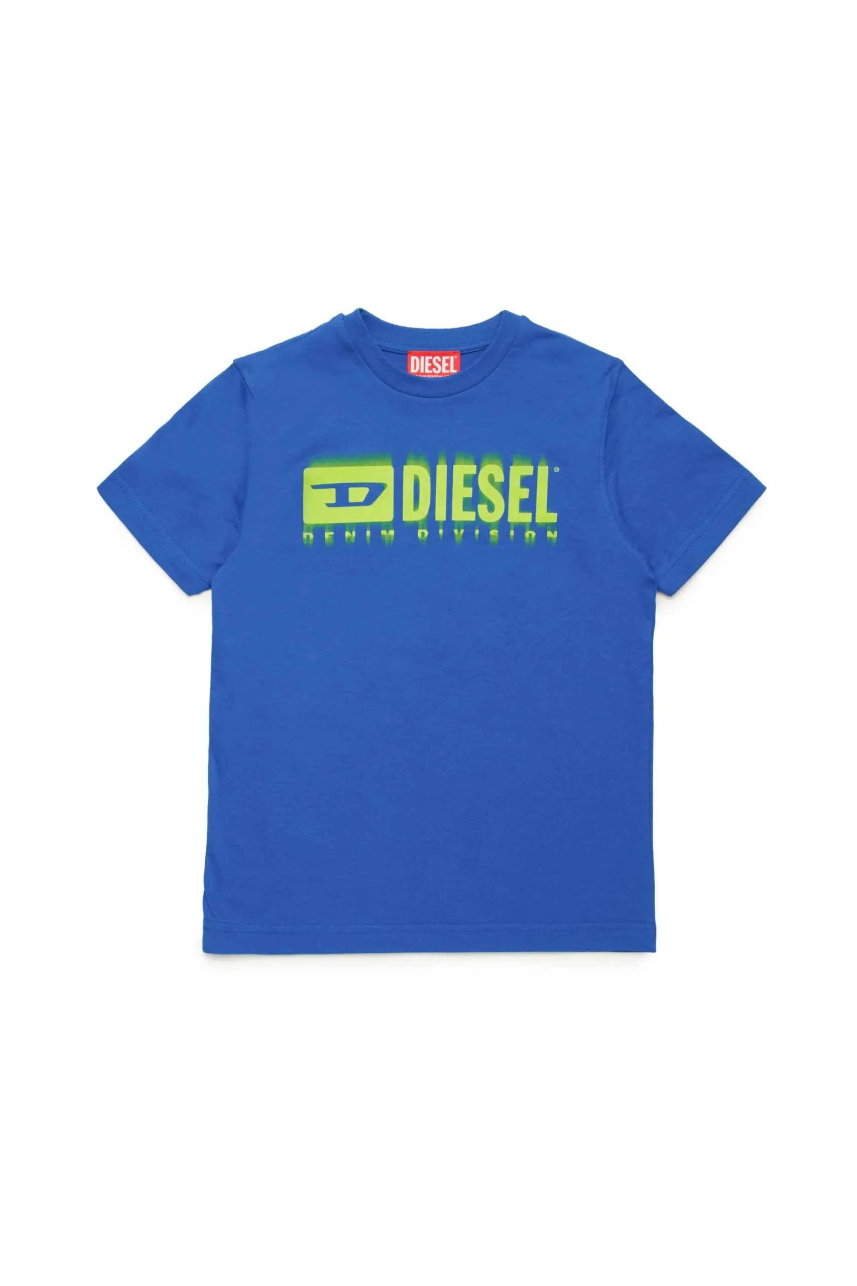 Activewear | Activewear>DIESEL Degradé branded T-shirt bright bluette