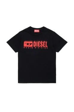 Activewear | Activewear>DIESEL Degradé branded T-shirt red