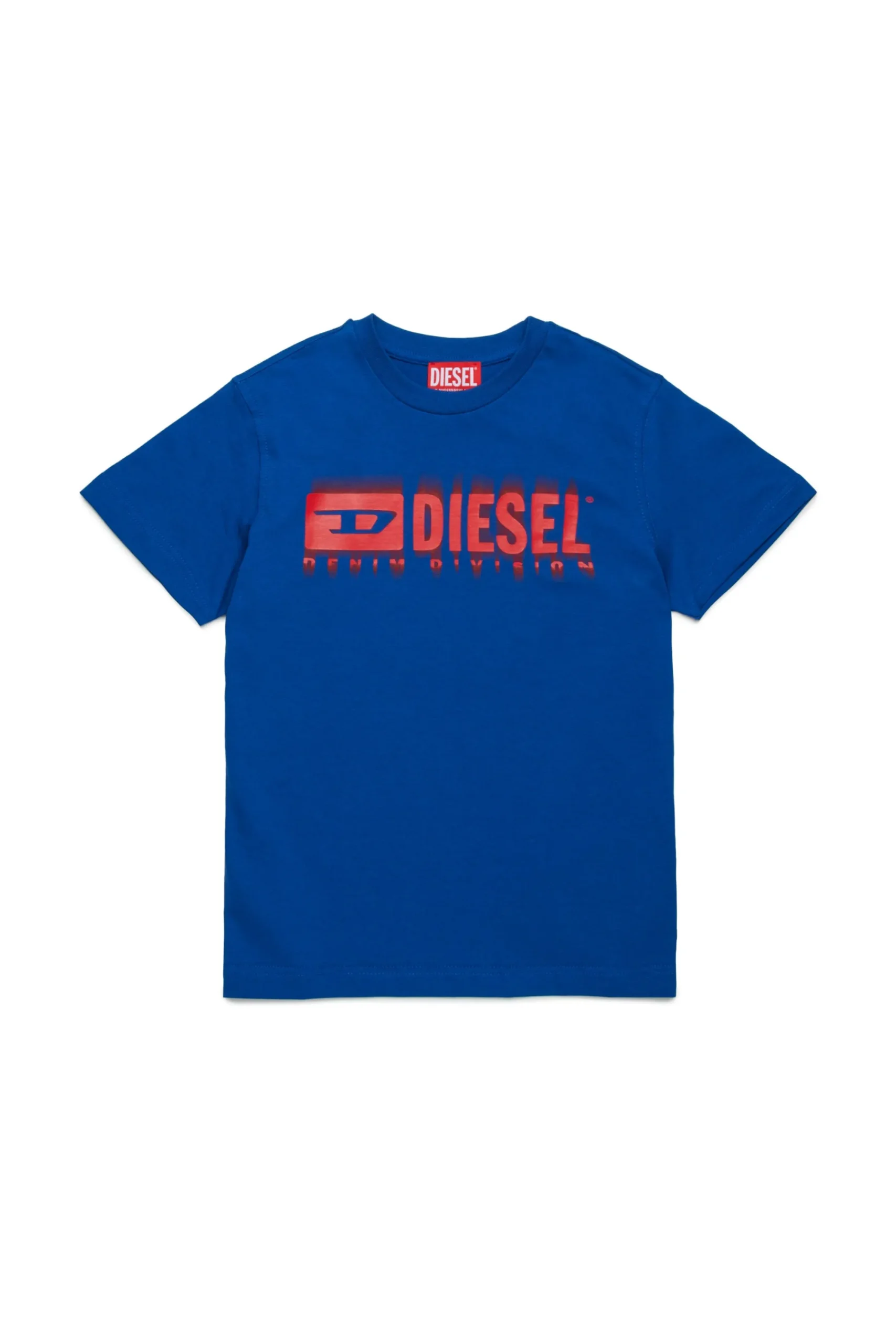 T-Shirts>DIESEL Degradé branded T-shirt bluette