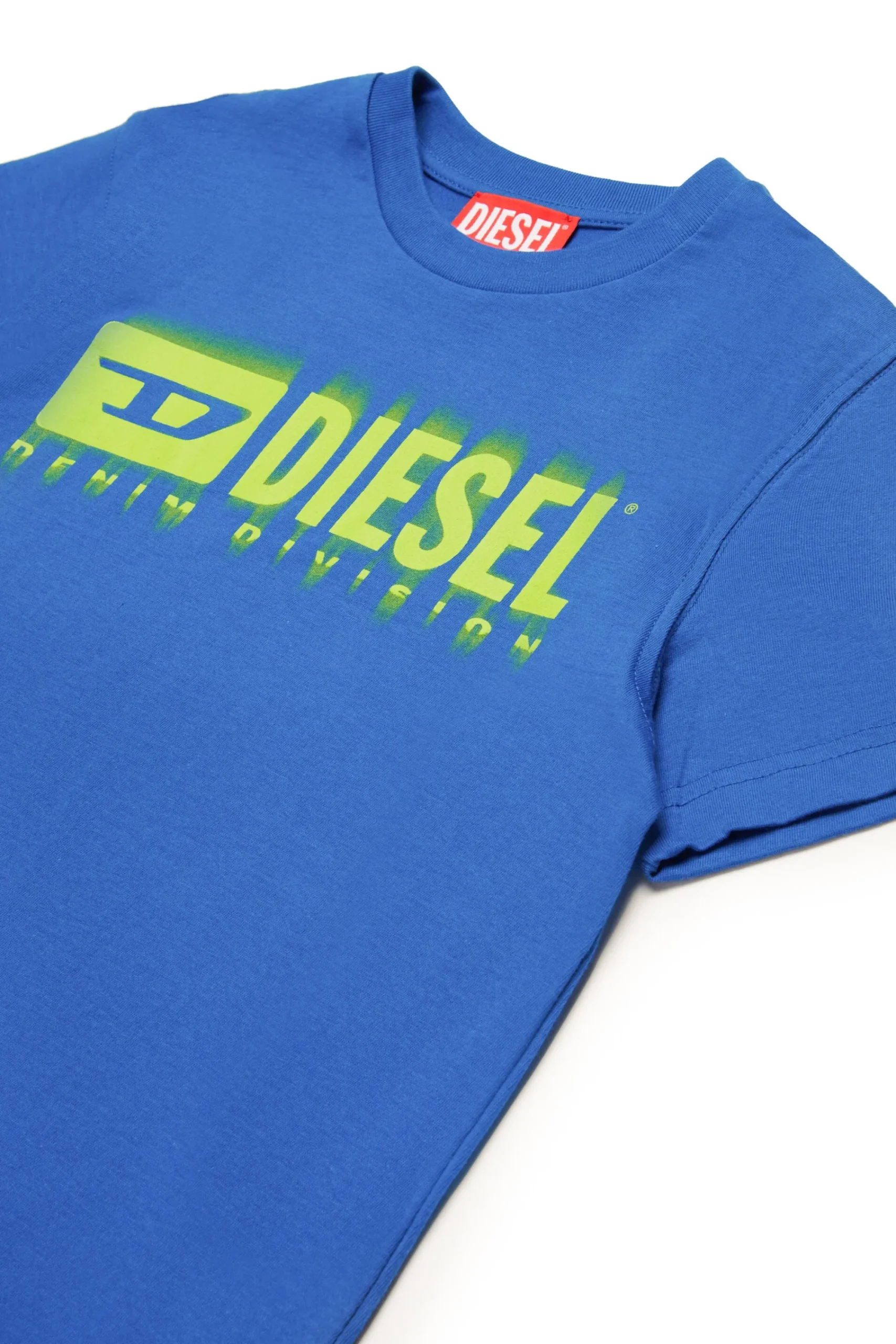 Activewear | Activewear>DIESEL Degradé branded T-shirt bright bluette