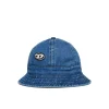 Accessories | Oval D By Diesel>DIESEL Denim fisherman hat with Oval D patch blue denim