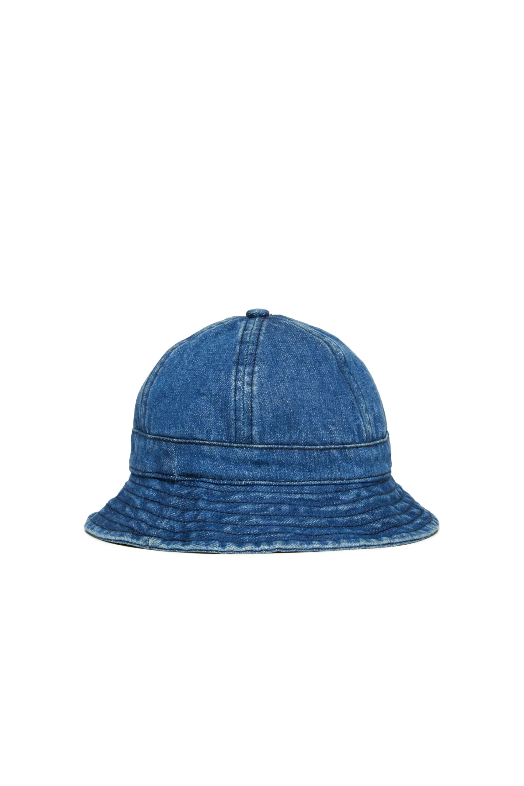 Accessories | Oval D By Diesel>DIESEL Denim fisherman hat with Oval D patch blue denim
