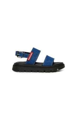 Slippers And Sandals | Slippers And Sandals>DSQUARED2 Denim platform sandals blue denim