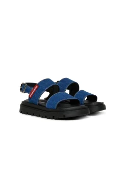 Slippers And Sandals | Slippers And Sandals>DSQUARED2 Denim platform sandals blue denim