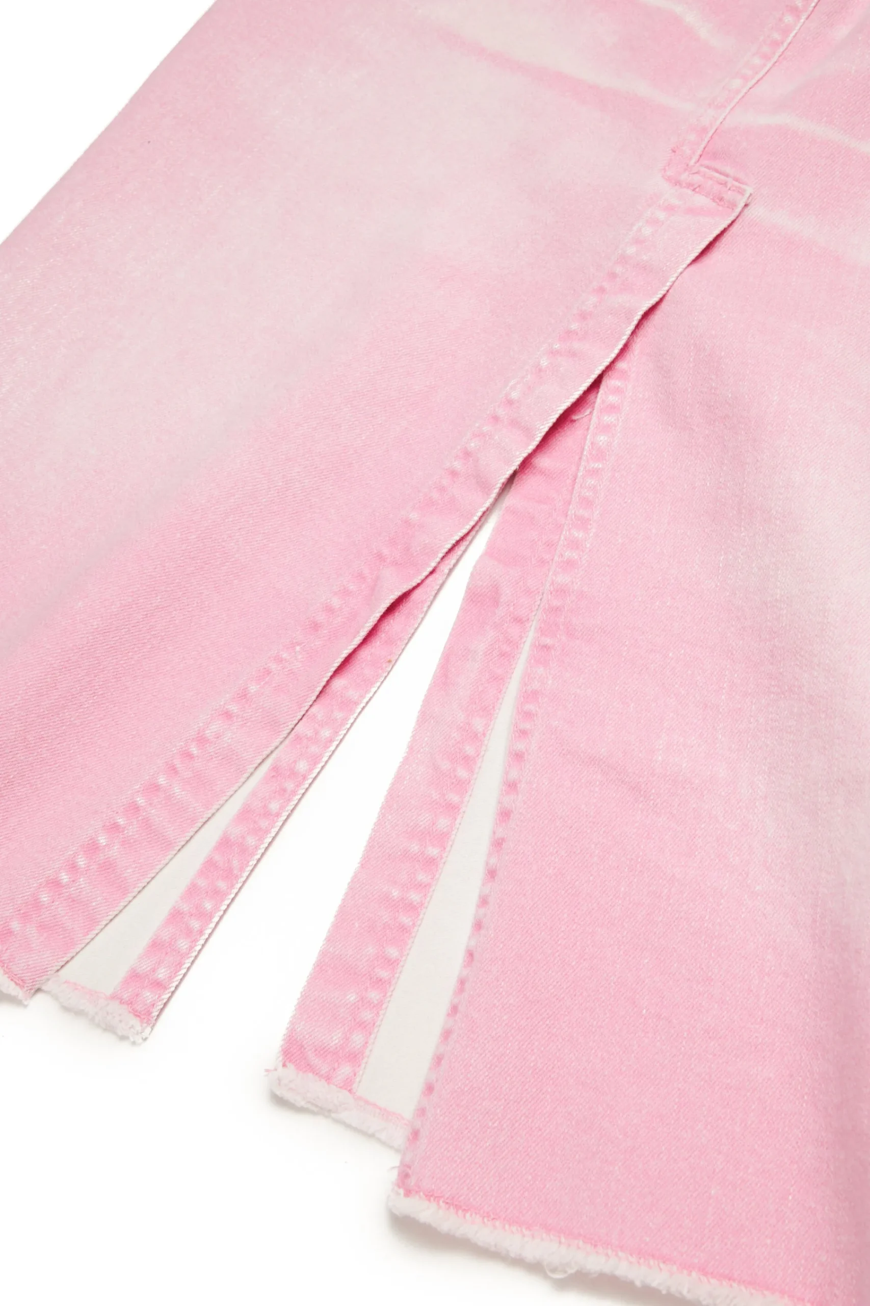 Skirts>N°21 Denim skirt with wrinkles print pink