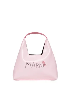 Bags And Backpacks | Logomania>MARNI Diamond bag branded with Flower logo light pink