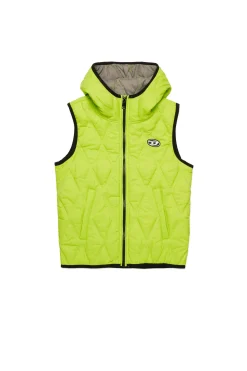 Jackets And Padded Jackets | Jackets And Padded Jackets>DIESEL Diamond quilted lightweight vest slime green