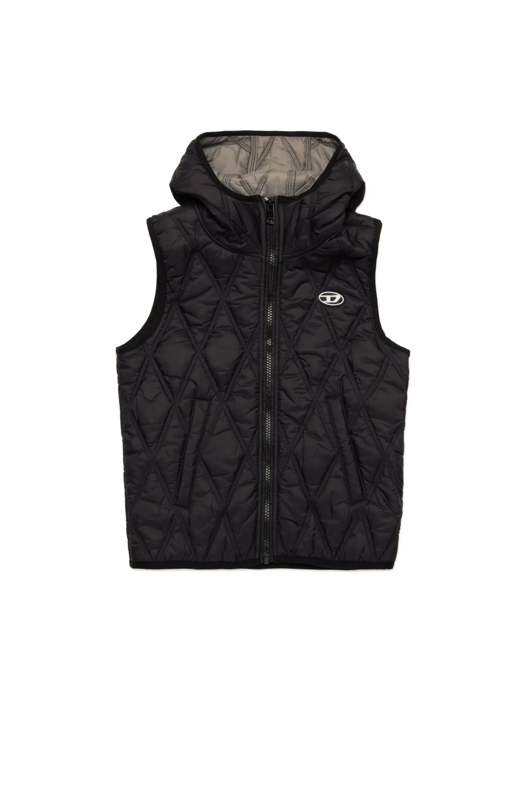 Jackets And Padded Jackets | Jackets And Padded Jackets>DIESEL Diamond quilted lightweight vest black