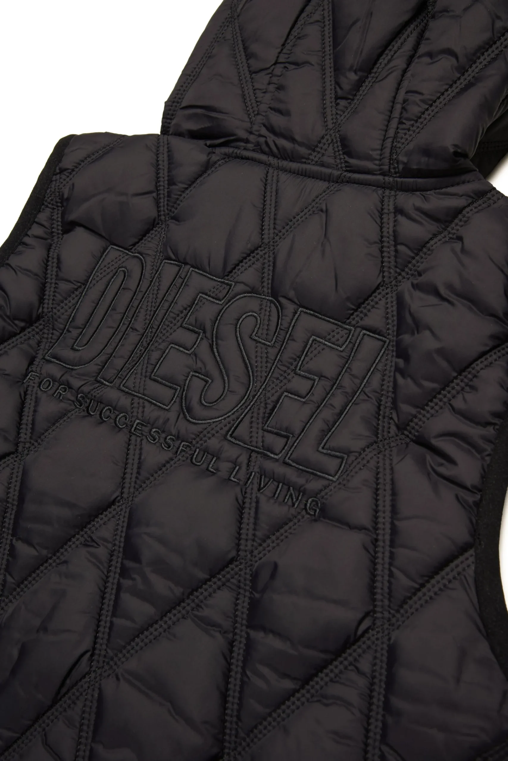 Jackets And Padded Jackets | Jackets And Padded Jackets>DIESEL Diamond quilted lightweight vest black