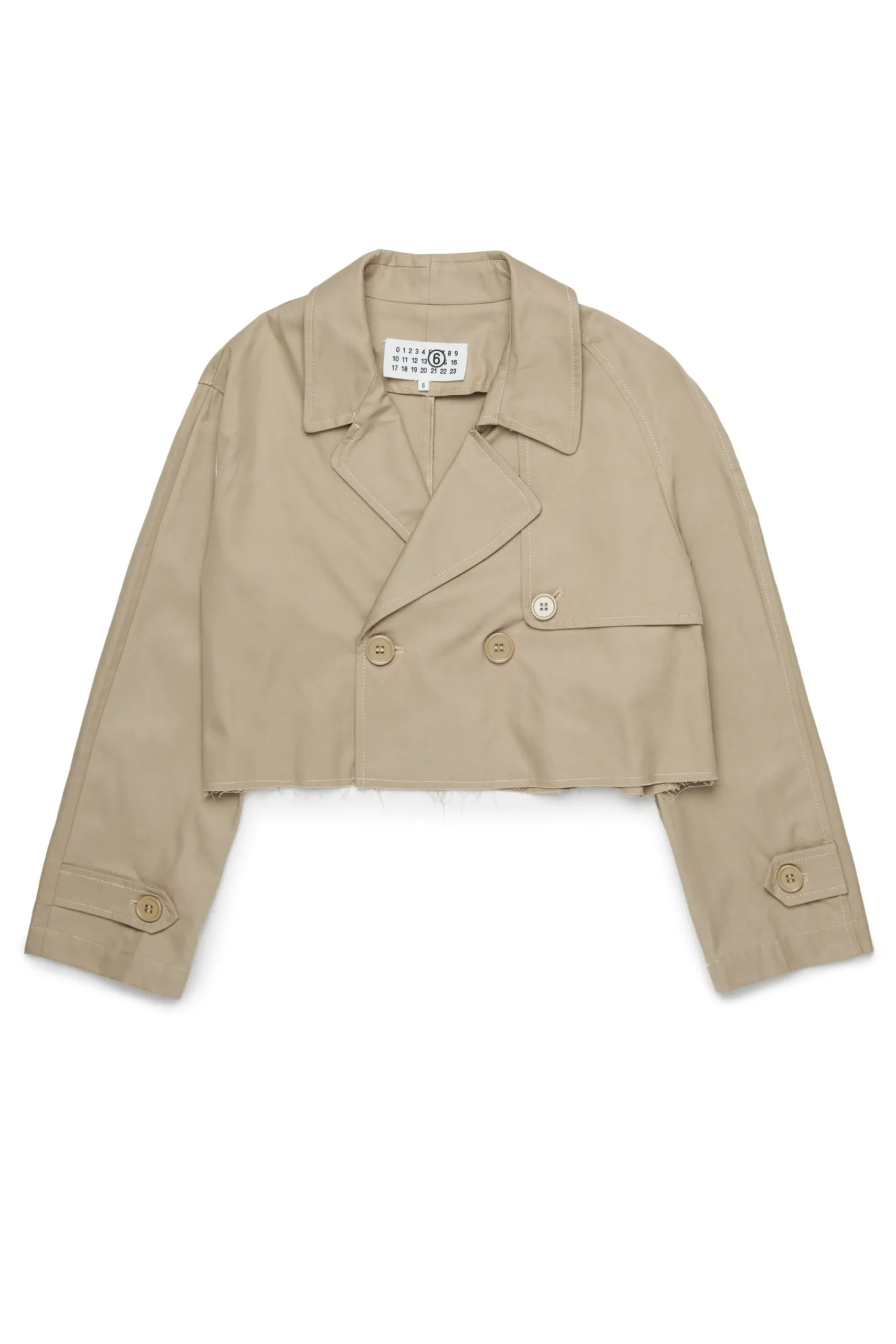 Jackets And Padded Jackets | Party Looks>MM6 MAISON MARGIELA Double-breasted re-cut jacket beige