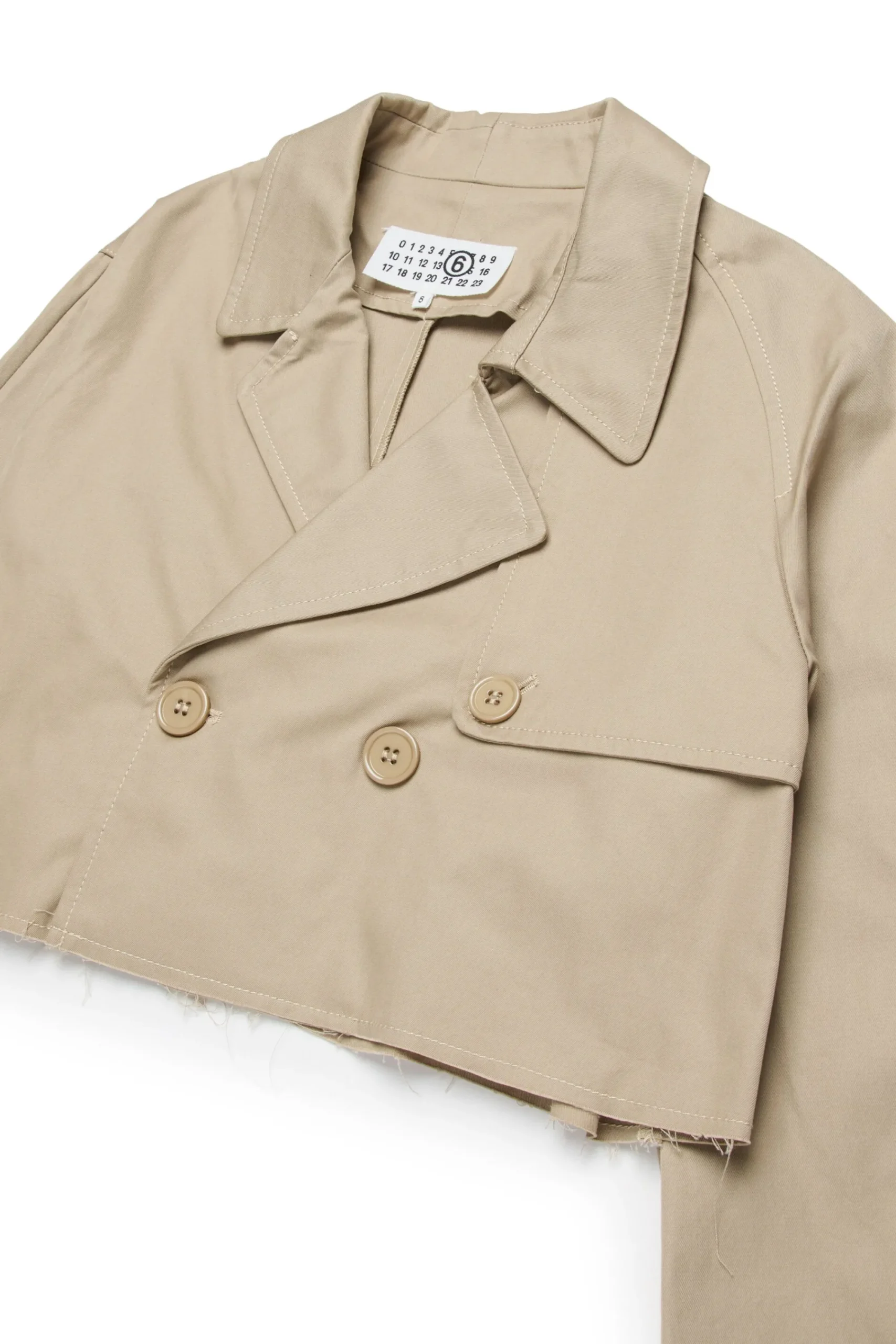 Jackets And Padded Jackets | Party Looks>MM6 MAISON MARGIELA Double-breasted re-cut jacket beige