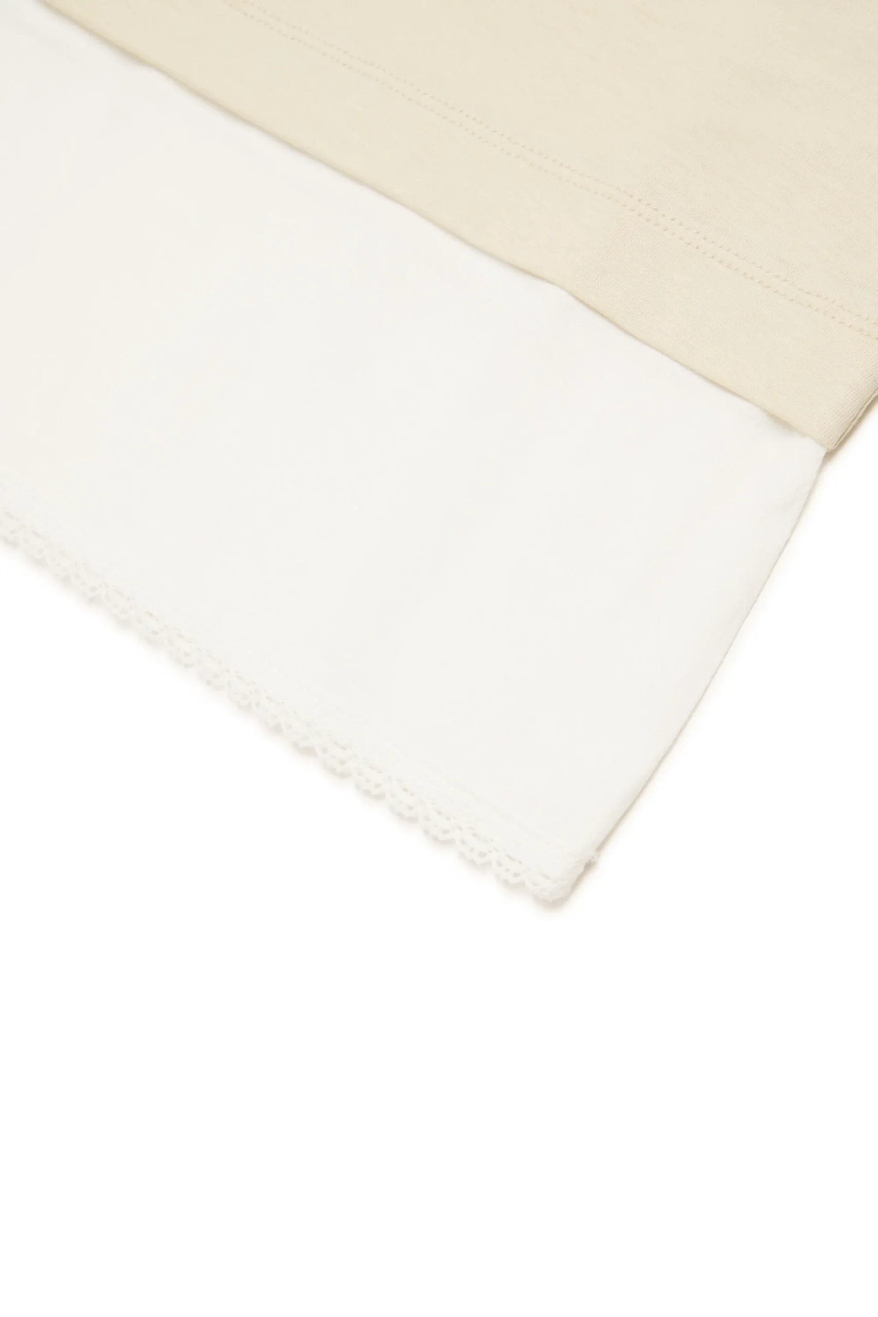 T-Shirts>N°21 Double-layer sleeveless T-shirt creamy white