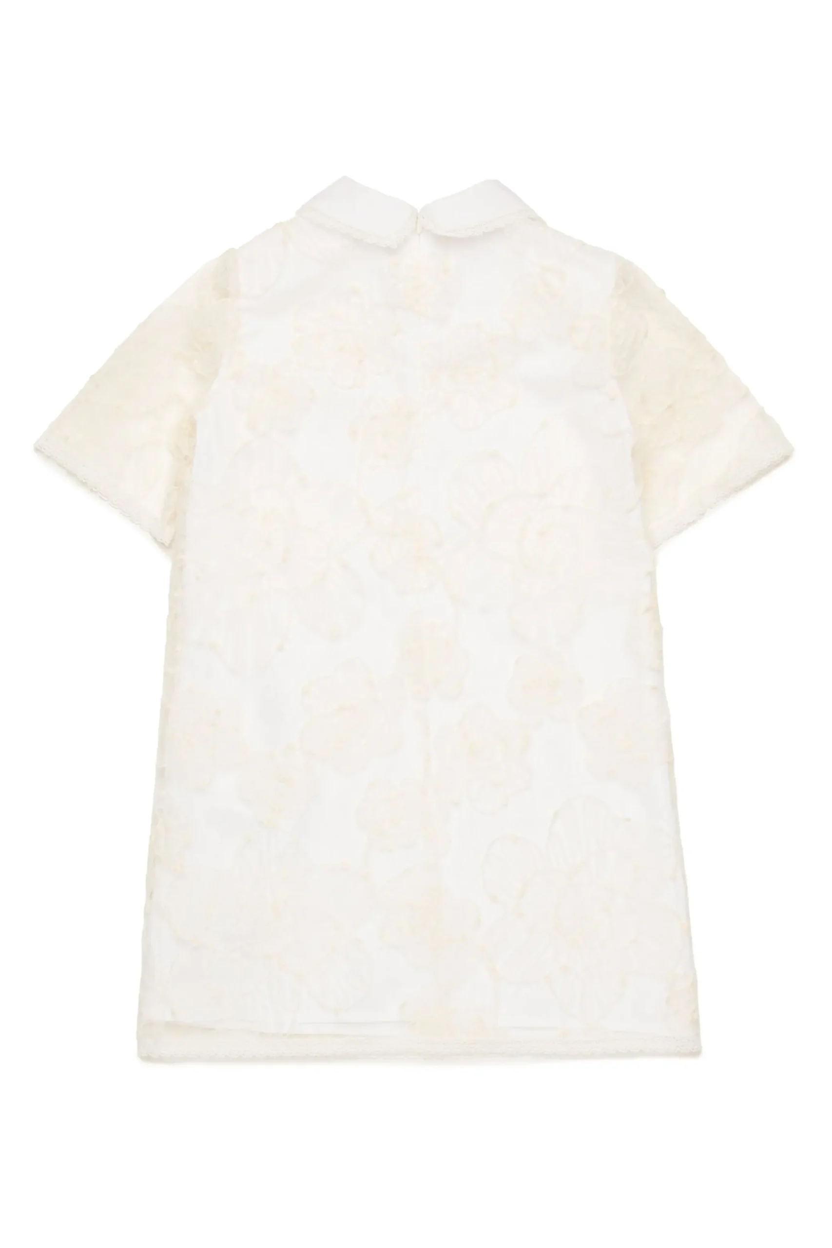 Dresses>N°21 Dress with embroidered organza flowers creamy white